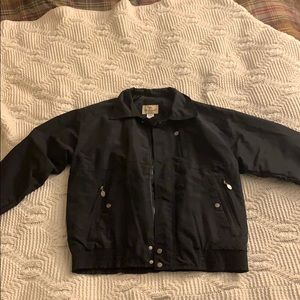 Black Bomber jacket Vintage Camel